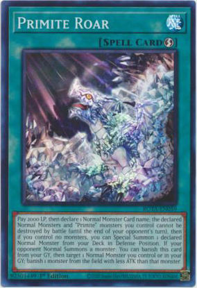 Primite Roar - ROTA-EN059 - Super Rare 1st Edition