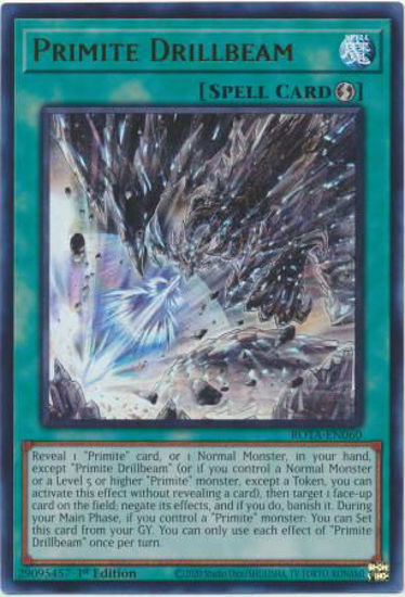 Primite Drillbeam - ROTA-EN060 - Ultra Rare 1st Edition