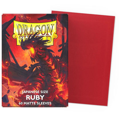 Dragon Shield Small Sleeves - Japanese Matte Ruby (60 Sleeves)