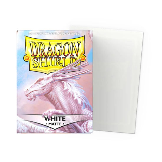 Dragon Shield Standard Sleeves - Matte White (100 Sleeves)