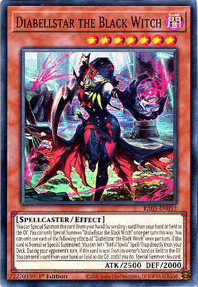 Diabellstar the Black Witch - RA03-EN032 - Super Rare 1st Edition