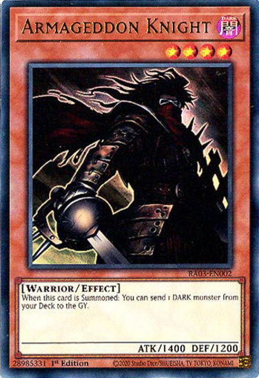 Armageddon Knight - RA03-EN002 - Ultra Rare 1st Edition