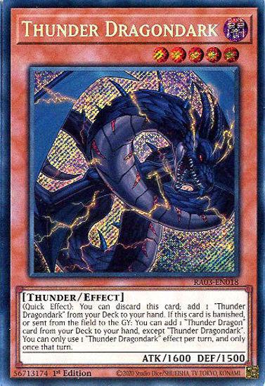 Thunder Dragondark - RA03-EN018 - Secret Rare 1st Edition