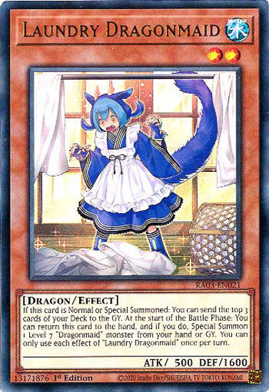 Laundry Dragonmaid - RA03-EN021 - Ultra Rare 1st Edition