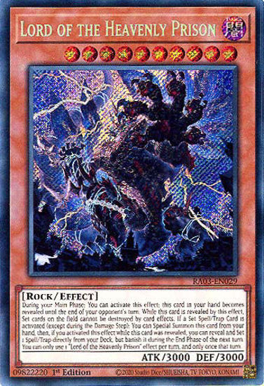 Lord of the Heavenly Prison - RA03-EN029 - Secret Rare 1st Edition