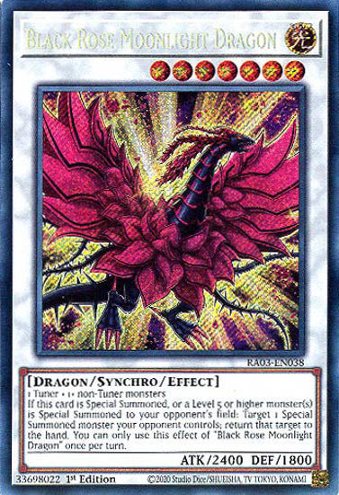 Black Rose Moonlight Dragon - RA03-EN038 - Secret Rare 1st Edition