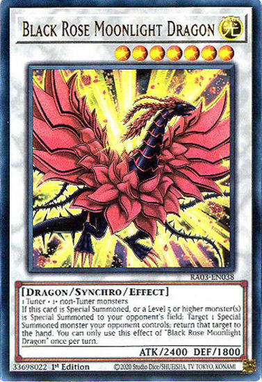 Black Rose Moonlight Dragon - RA03-EN038 - Ultra Rare 1st Edition