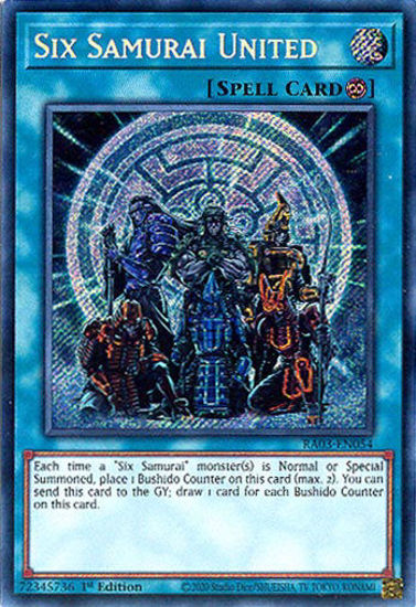 Six Samurai United - RA03-EN054 - Secret Rare 1st Edition