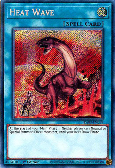 Heat Wave - RA03-EN058 - Secret Rare 1st Edition