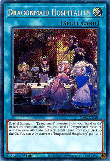 Dragonmaid Hospitality - RA03-EN068 - Secret Rare 1st Edition