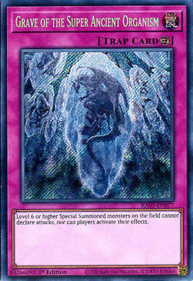 Grave of the Super Ancient Organism - RA03-EN077 - Secret Rare 1st Edition