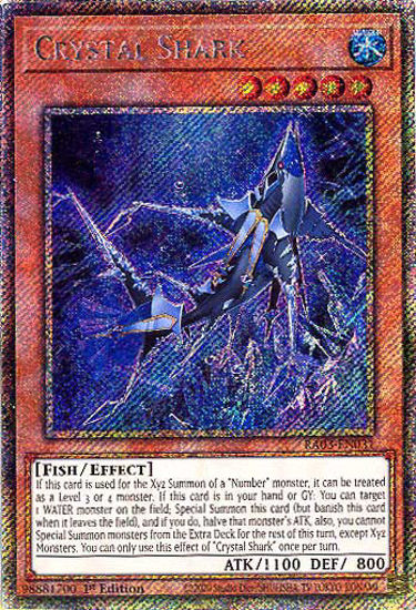 Crystal Shark - RA03-EN031 - Platinum Secret Rare 1st Edition