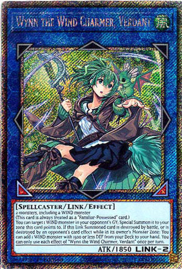 Wynn the Wind Charmer, Verdant - RA03-EN045 - Platinum Secret Rare 1st Edition