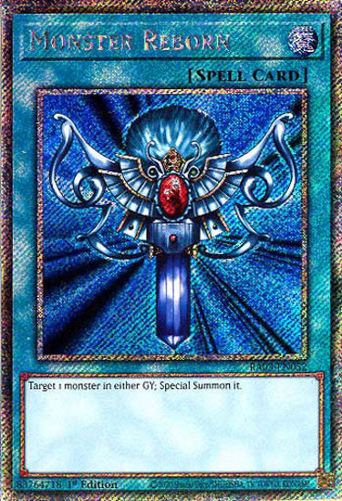 Monster Reborn - RA03-EN052 - Platinum Secret Rare 1st Edition