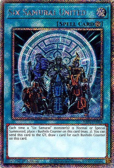 Six Samurai United - RA03-EN054 - Platinum Secret Rare 1st Edition