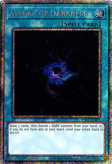 Allure of Darkness - RA03-EN055 - Platinum Secret Rare 1st Edition