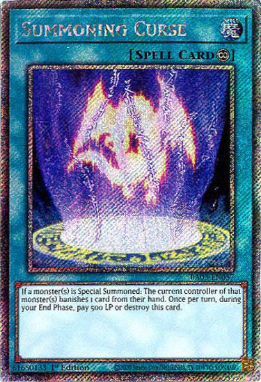 Summoning Curse - RA03-EN057 - Platinum Secret Rare 1st Edition