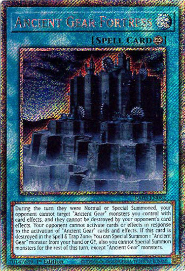 Ancient Gear Fortress - RA03-EN062 - Platinum Secret Rare 1st Edition