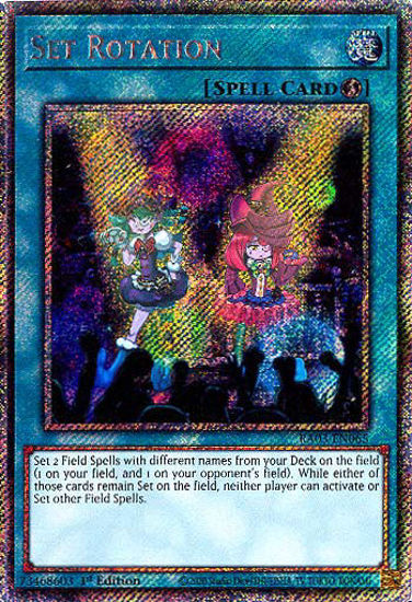 Set Rotation - RA03-EN065 - Platinum Secret Rare 1st Edition