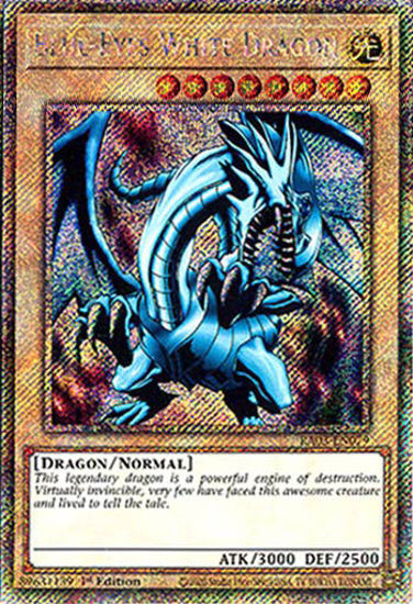 Blue-Eyes White Dragon - RA03-EN079 - Platinum Secret Rare 1st Edition