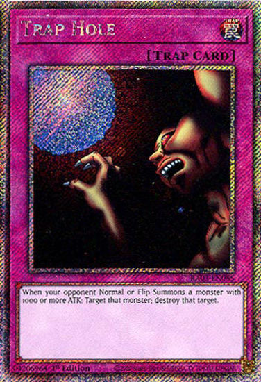 Trap Hole - RA03-EN085 - Platinum Secret Rare 1st Edition