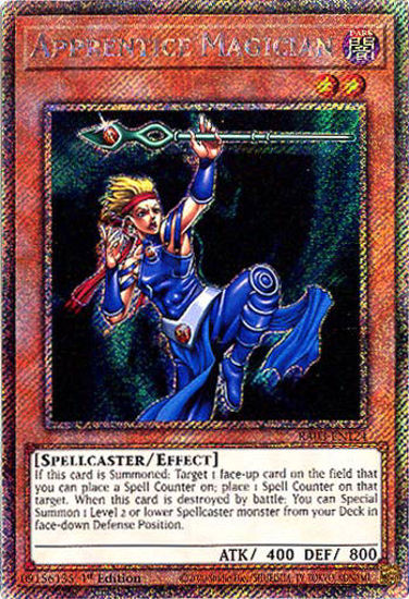 Apprentice Magician - RA03-EN124 - Platinum Secret Rare 1st Edition