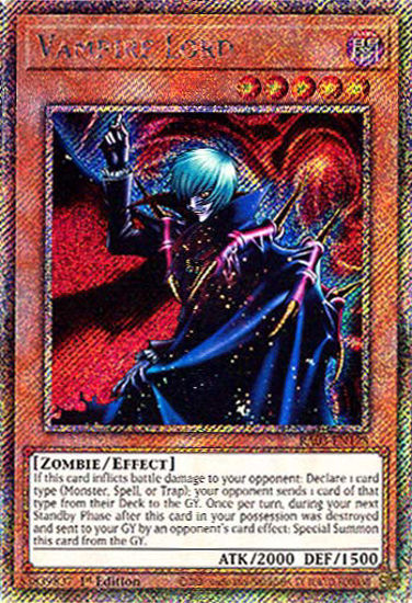 Vampire Lord - RA03-EN128 - Platinum Secret Rare 1st Edition