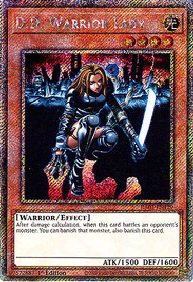 D.D. Warrior Lady - RA03-EN129 - Platinum Secret Rare 1st Edition