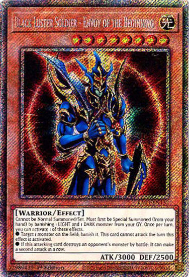 Black Luster Soldier - Envoy of the Beginning - RA03-EN132 - Platinum Secret Rare 1st Edition