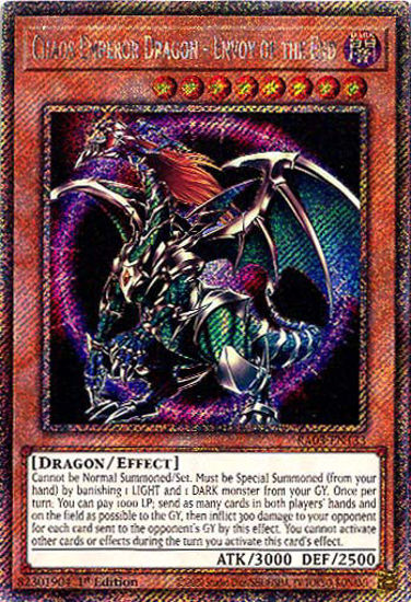 Chaos Emperor Dragon - Envoy of the End - RA03-EN133 - Platinum Secret Rare 1st Edition