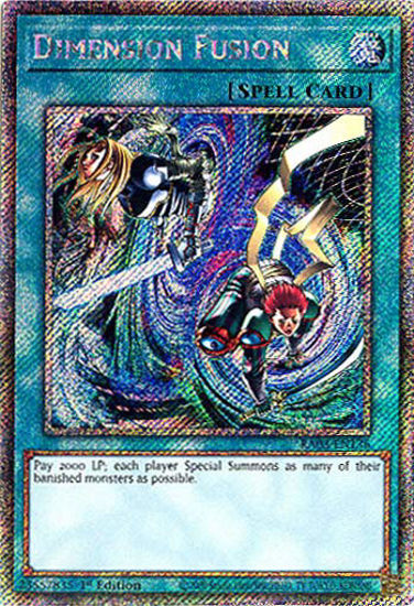 Dimension Fusion - RA03-EN136 - Platinum Secret Rare 1st Edition