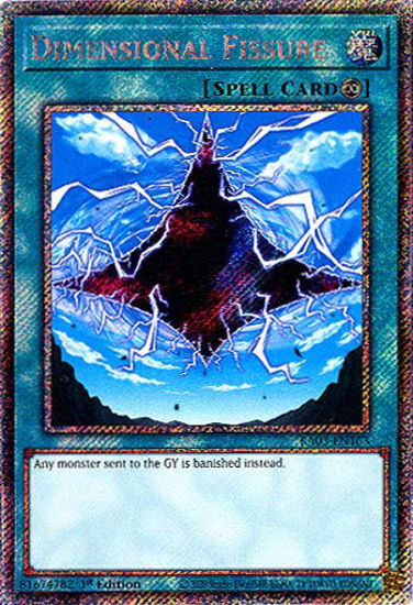 Dimensional Fissure - RA03-EN163 - Platinum Secret Rare 1st Edition