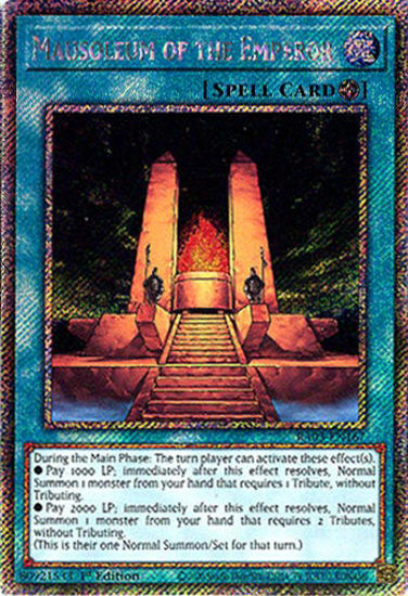 Mausoleum of the Emperor - RA03-EN167 - Platinum Secret Rare 1st Edition