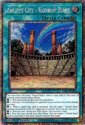 Ancient City - Rainbow Ruins - RA03-EN181 - Platinum Secret Rare 1st Edition