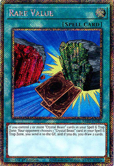 Rare Value - RA03-EN182 - Platinum Secret Rare 1st Edition