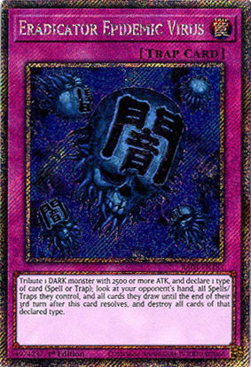 Eradicator Epidemic Virus - RA03-EN183 - Platinum Secret Rare 1st Edition