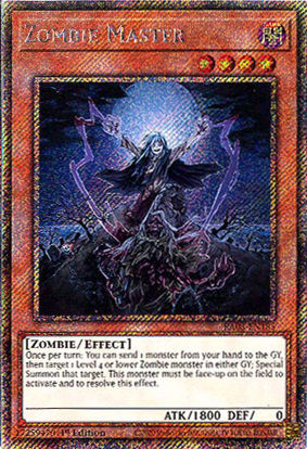 Zombie Master - RA03-EN185 - Platinum Secret Rare 1st Edition