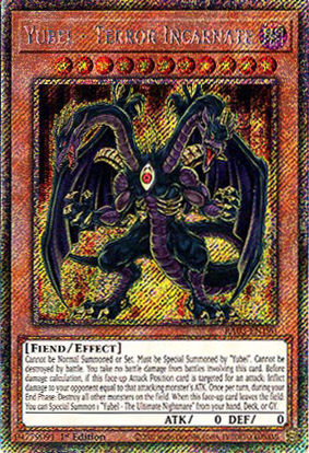 Yubel - Terror Incarnate - RA03-EN190 - Platinum Secret Rare 1st Edition