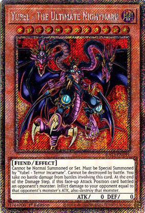 Yubel - The Ultimate Nightmare - RA03-EN191 - Platinum Secret Rare 1st Edition