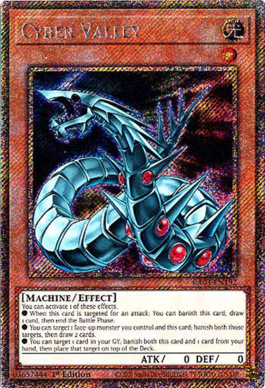 Cyber Valley - RA03-EN192 - Platinum Secret Rare 1st Edition