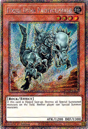 Fossil Dyna Pachycephalo - RA03-EN195 - Platinum Secret Rare 1st Edition