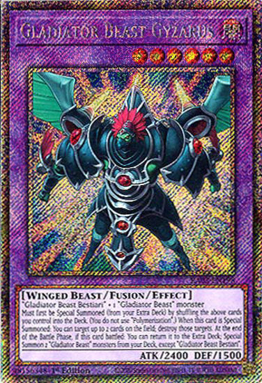 Gladiator Beast Gyzarus - RA03-EN198 - Platinum Secret Rare 1st Edition