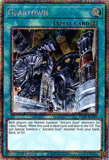 Geartown - RA03-EN203 - Platinum Secret Rare 1st Edition