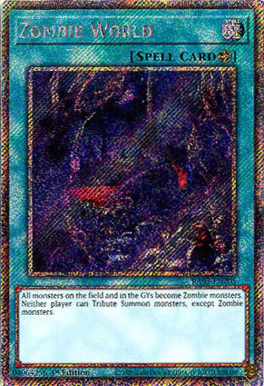 Zombie World - RA03-EN205 - Platinum Secret Rare 1st Edition