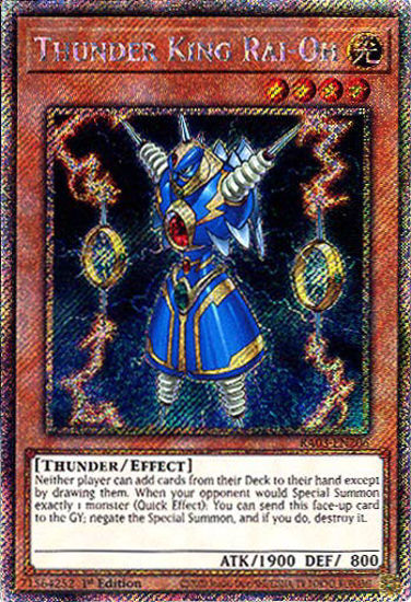 Thunder King Rai-Oh - RA03-EN206 - Platinum Secret Rare 1st Edition