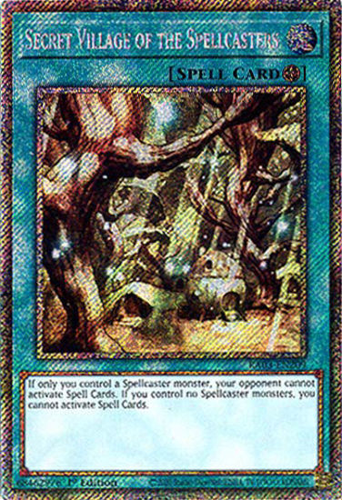 Secret Village of the Spellcasters - RA03-EN209 - Platinum Secret Rare 1st Edition