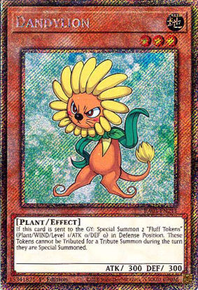 Dandylion - RA03-EN211 - Platinum Secret Rare 1st Edition