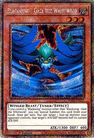 Blackwing - Gale the Whirlwind - RA03-EN215 - Platinum Secret Rare 1st Edition