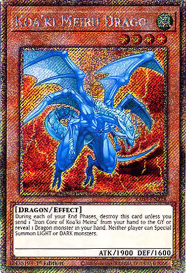 Koa'ki Meiru Drago - RA03-EN218 - Platinum Secret Rare 1st Edition