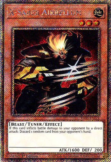 X-Saber Airbellum - RA03-EN221 - Platinum Secret Rare 1st Edition